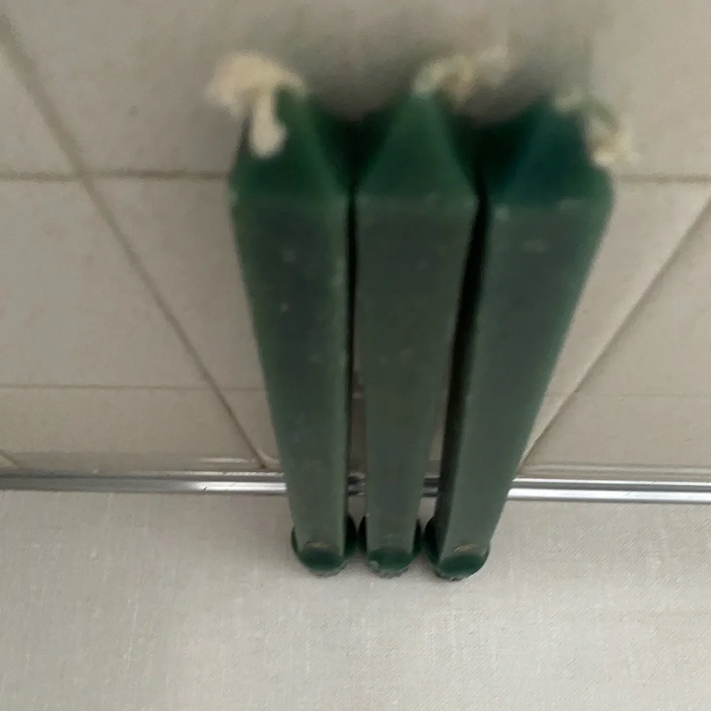 Vintage Partylite Evergreen Candle Sticks Candlestick Lot Of 3 Unlit‎
